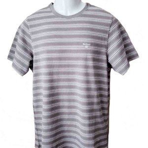 Barbour Sherburn Shirt Cornstalk White Striped Men's Tailored Fit Size Medium